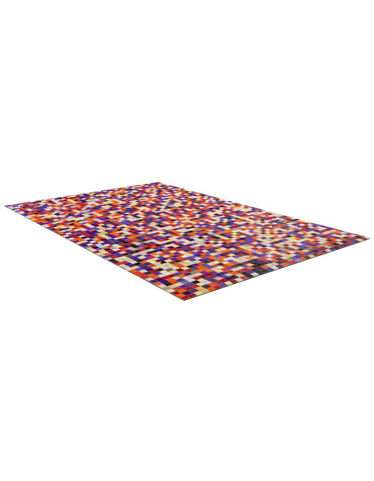 Detail image of 5' 1 x 7' 11 Cowhide - Patchwork Rug