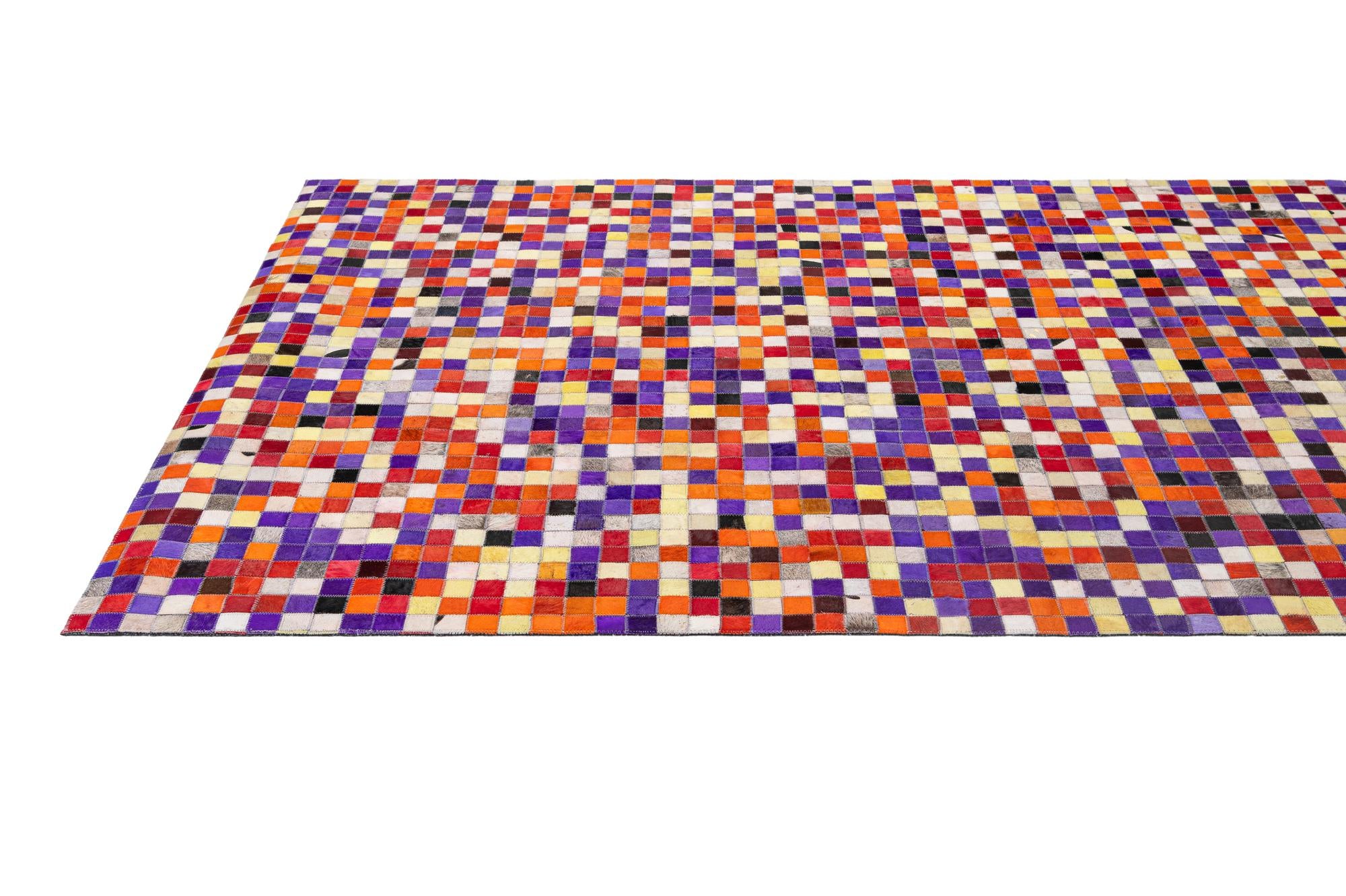 5' 1 x 7' 11 Cowhide - Patchwork Rug