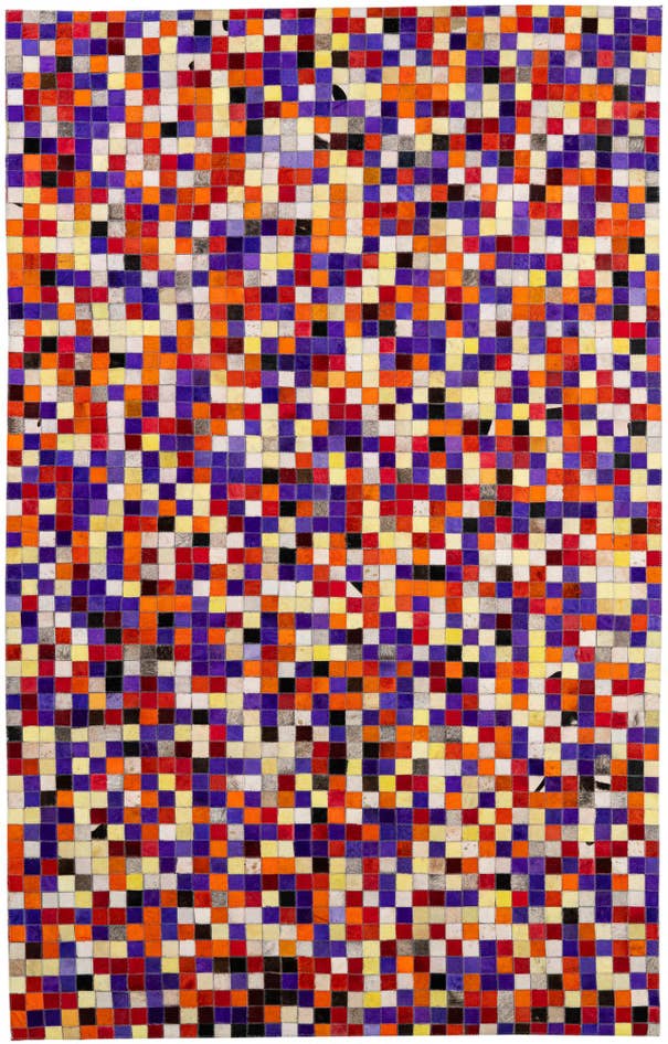 Detail image of 5' 1 x 7' 11 Cowhide - Patchwork Rug
