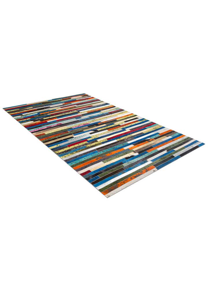 5' 1 x 8' 1 Cowhide - Patchwork Rug