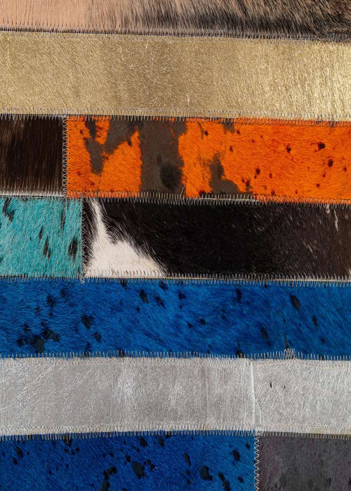 5' 1 x 8' 1 Cowhide - Patchwork Rug