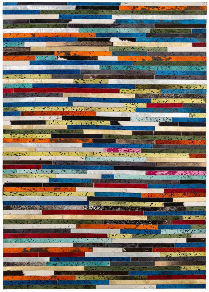 5' 1 x 8' 1 Cowhide - Patchwork Rug