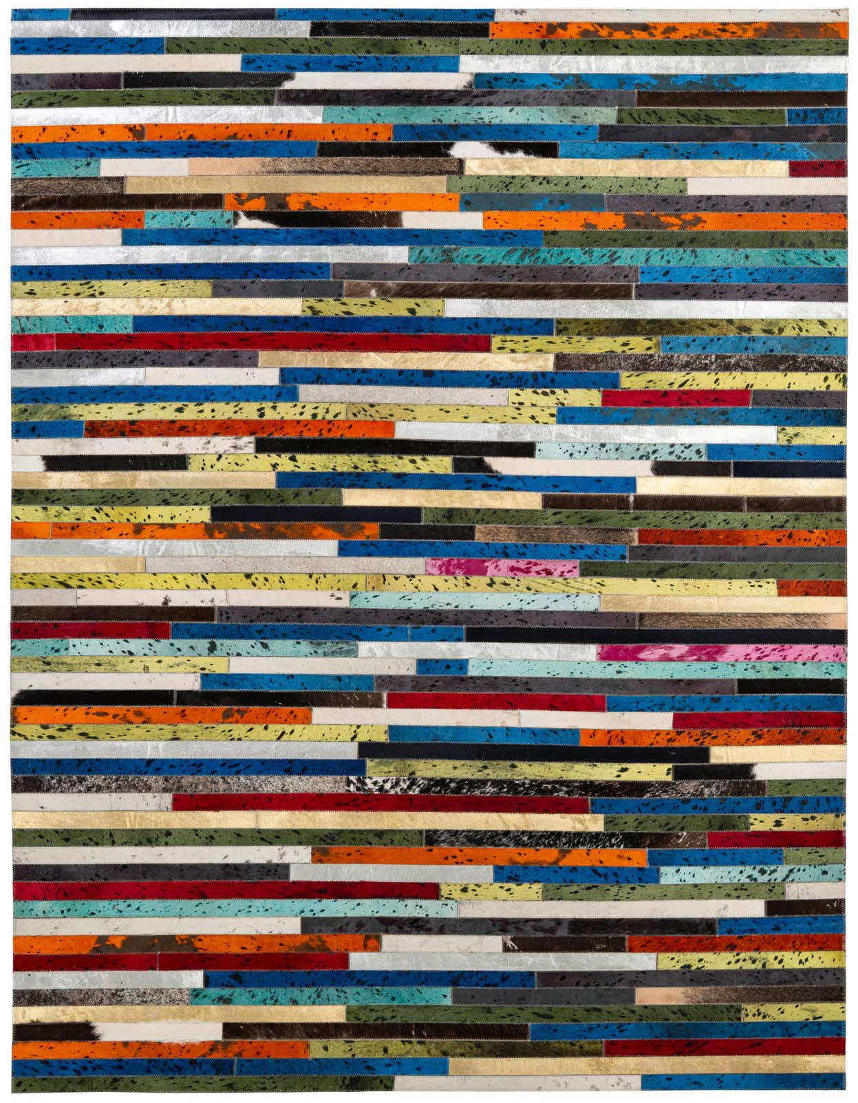 5' 1 x 8' 1 Cowhide - Patchwork Rug
