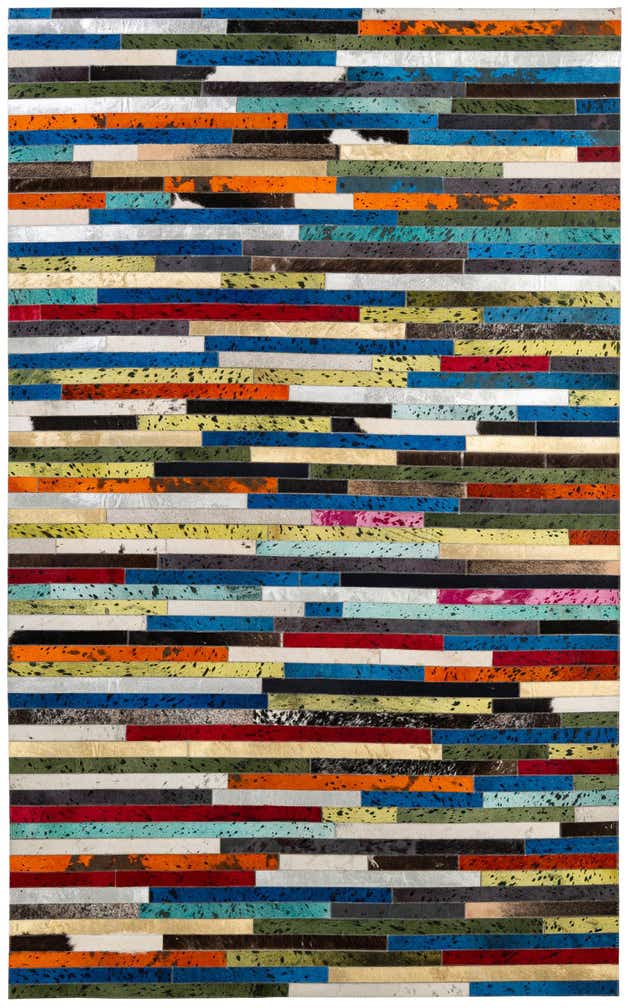 5' 1 x 8' 1 Cowhide - Patchwork Rug
