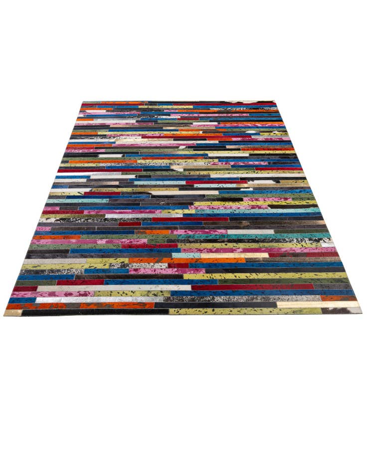 Detail image of 5' 1 x 7' 11 Cowhide - Patchwork Rug