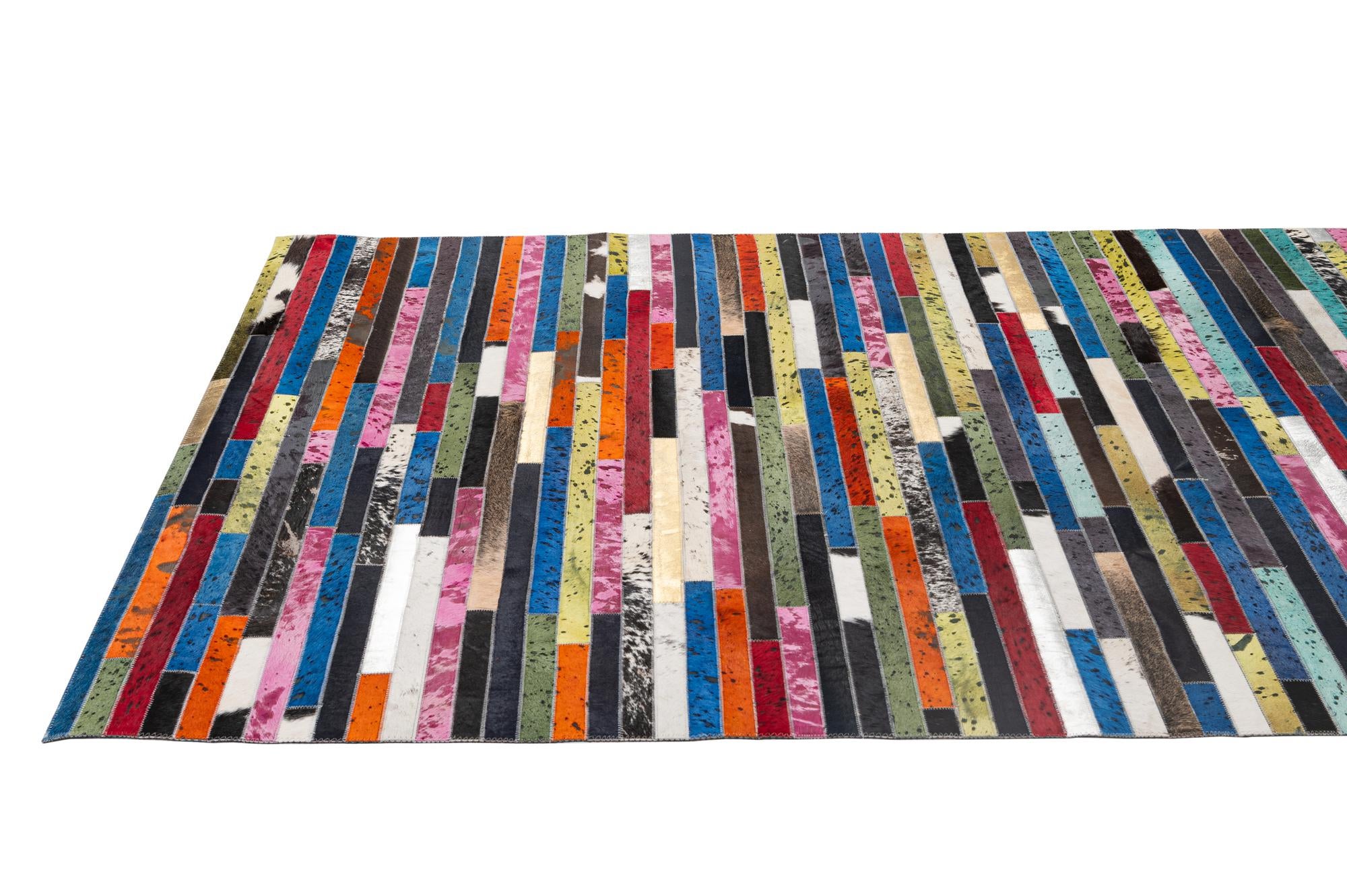 5' 1 x 7' 11 Cowhide - Patchwork Rug