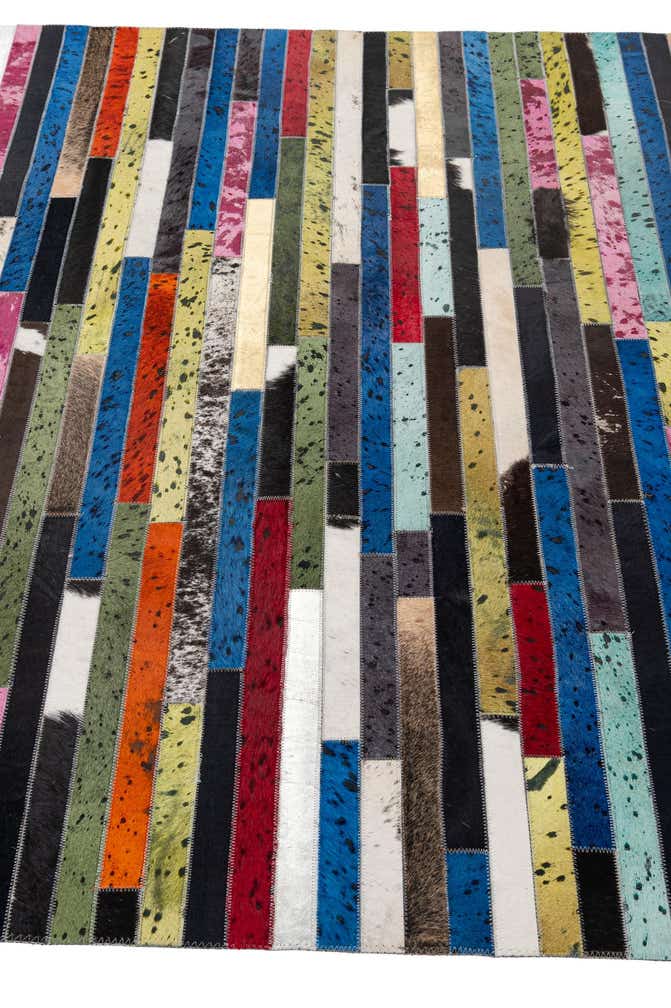 5' 1 x 7' 11 Cowhide - Patchwork Rug