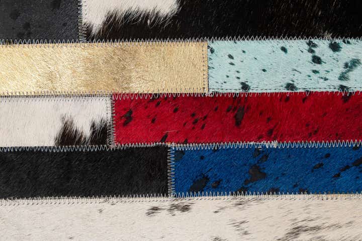 5' 1 x 7' 11 Cowhide - Patchwork Rug