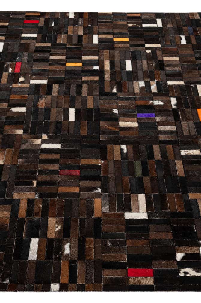 5' 1 x 8' 1 Cowhide - Patchwork Rug