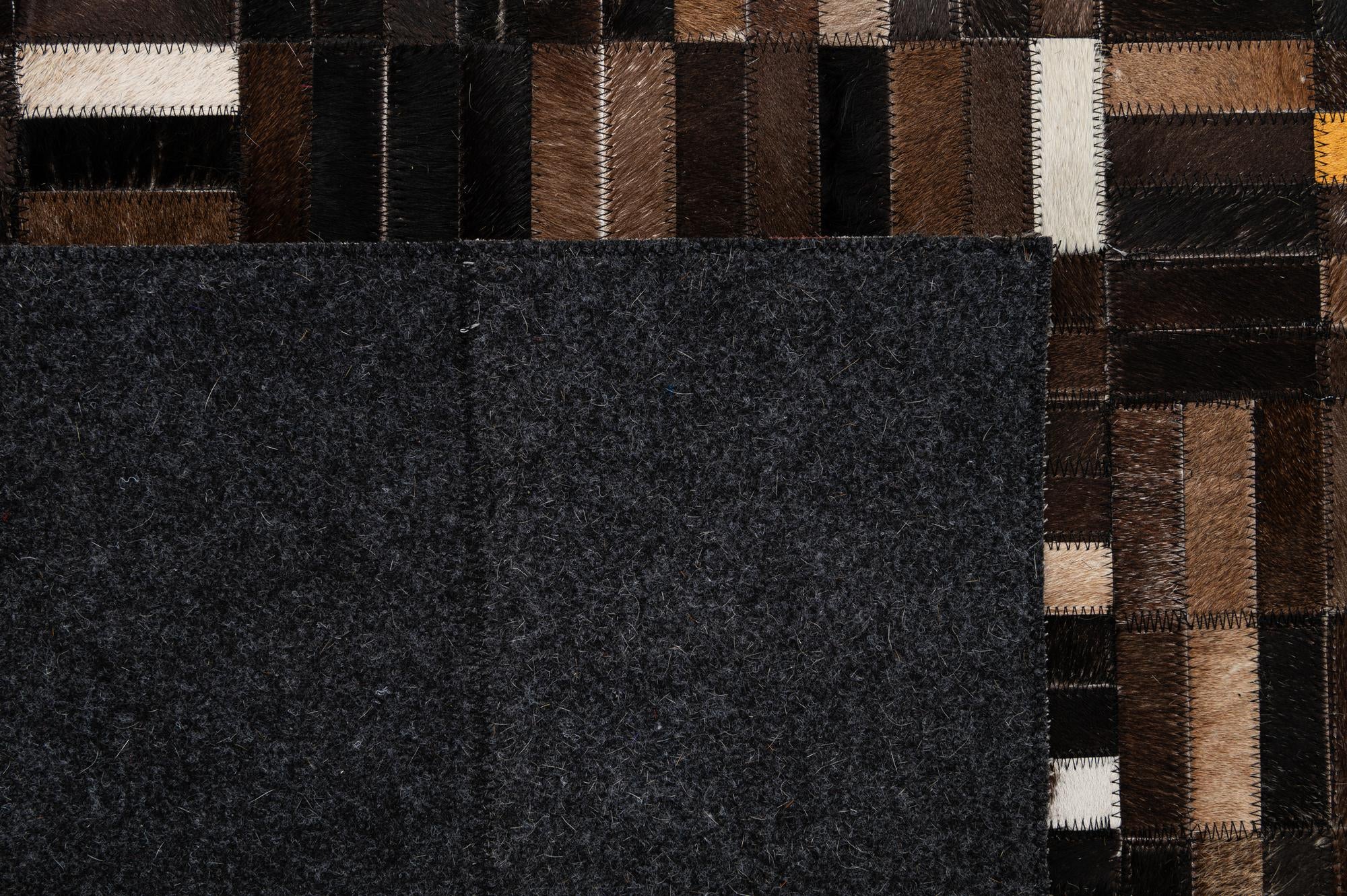 5' 1 x 8' 1 Cowhide - Patchwork Rug
