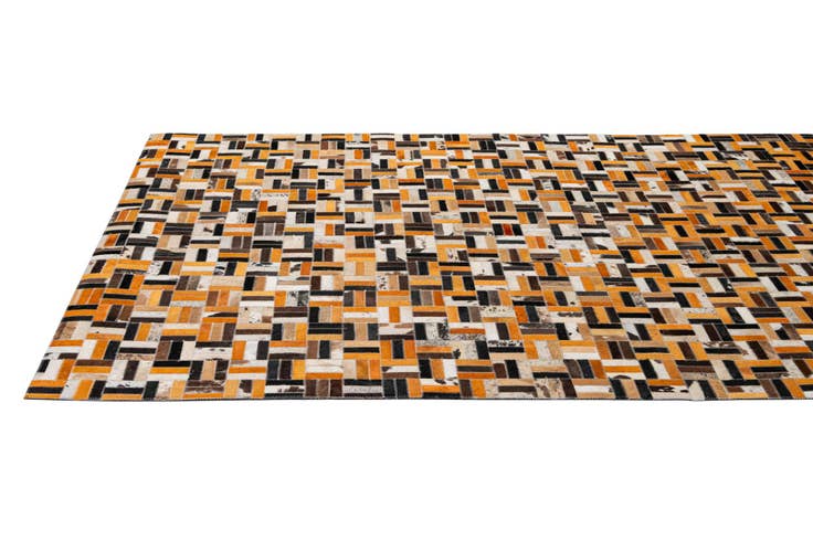 Detail image of 5' x 7' 11 Cowhide - Patchwork Rug
