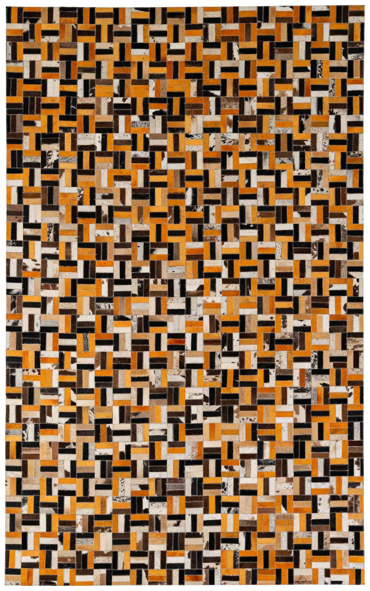 5' x 7' 11 Cowhide - Patchwork Rug