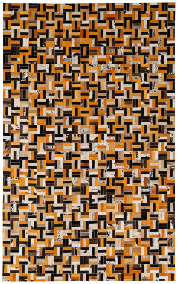 Detail image of 5' x 7' 11 Cowhide - Patchwork Rug