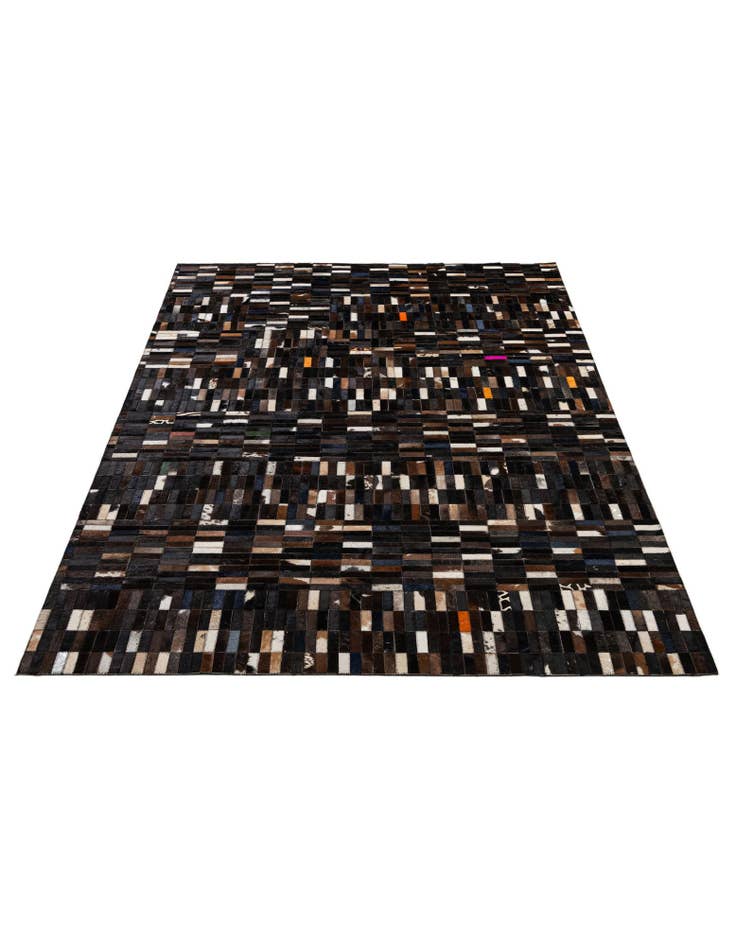 Detail image of 5' 1 x 8' 1 Cowhide - Patchwork Rug