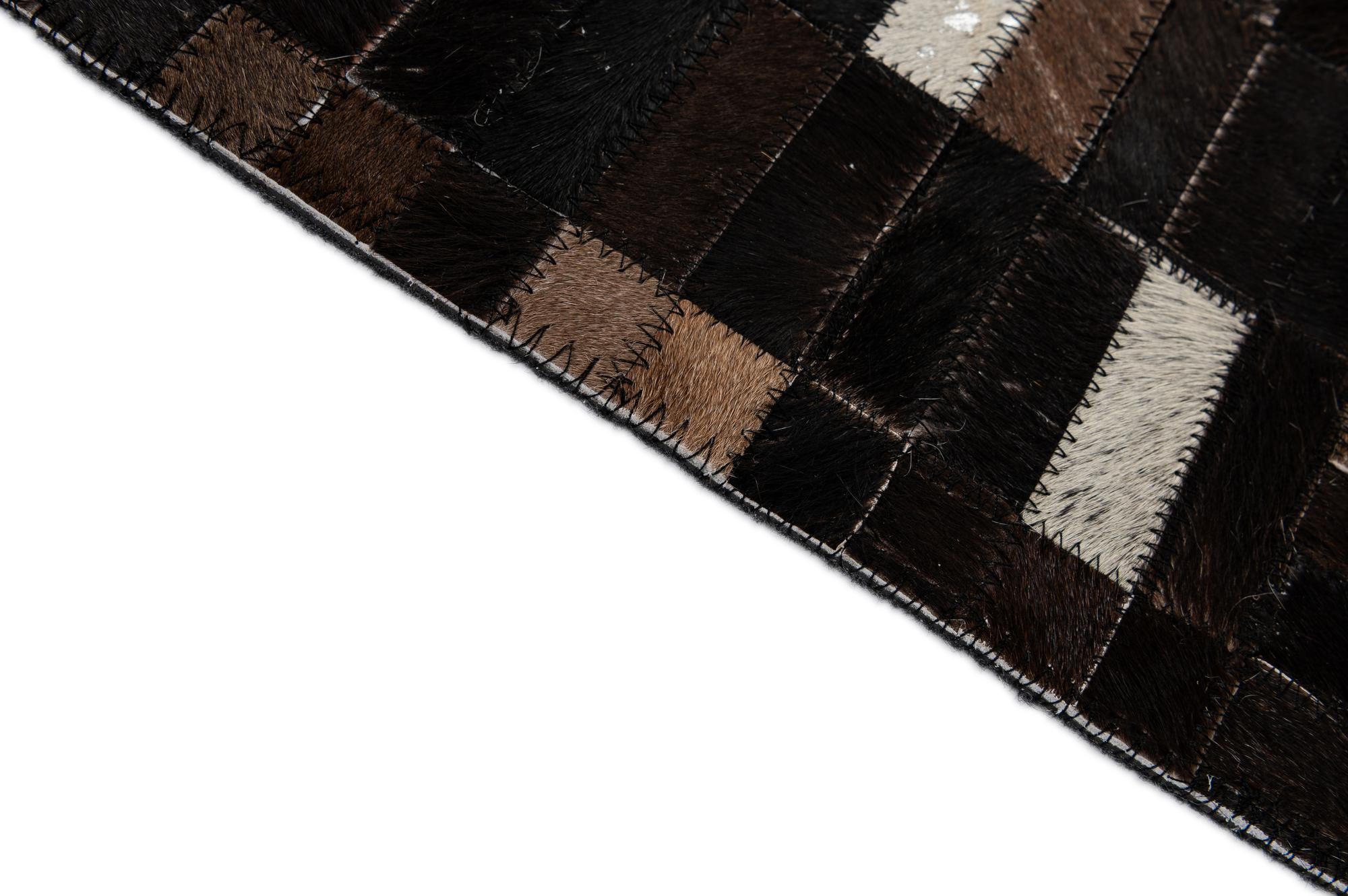 5' 1 x 8' 1 Cowhide - Patchwork Rug