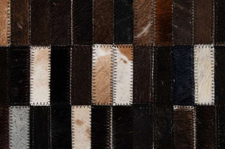 5' 1 x 8' 1 Cowhide - Patchwork Rug