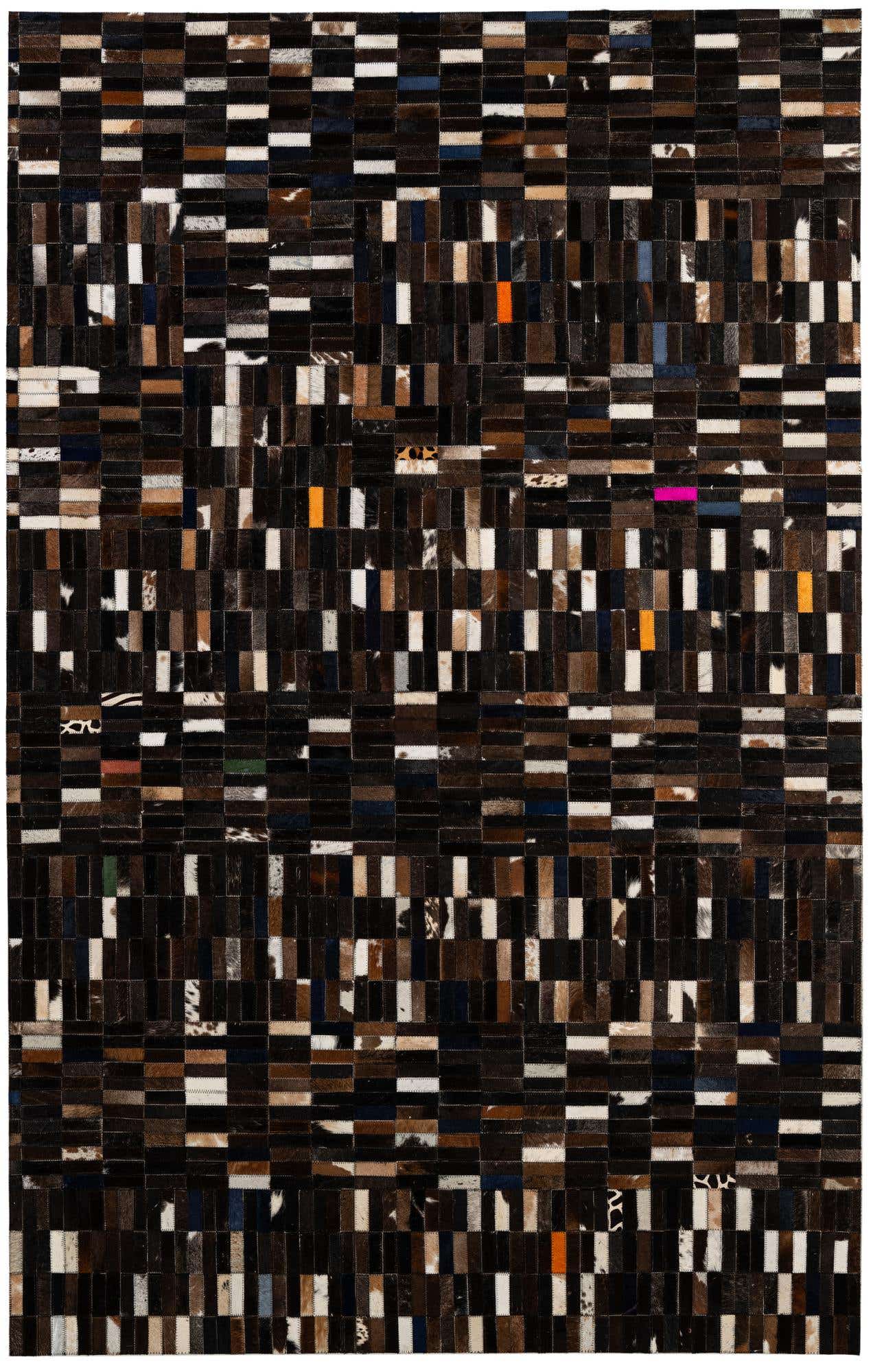 5' 1 x 8' 1 Cowhide - Patchwork Rug