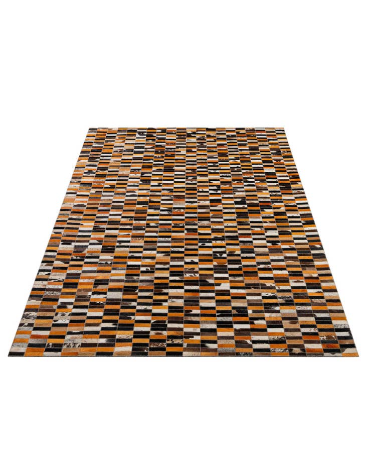 Detail image of 4' 11 x 7' 9 Cowhide - Patchwork Rug