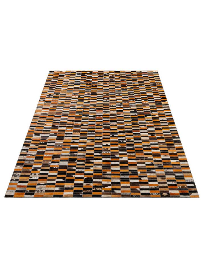 4' 11 x 7' 9 Cowhide - Patchwork Rug