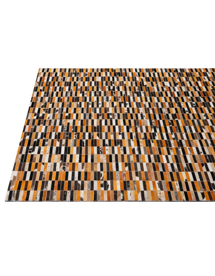 Detail image of 4' 11 x 7' 9 Cowhide - Patchwork Rug