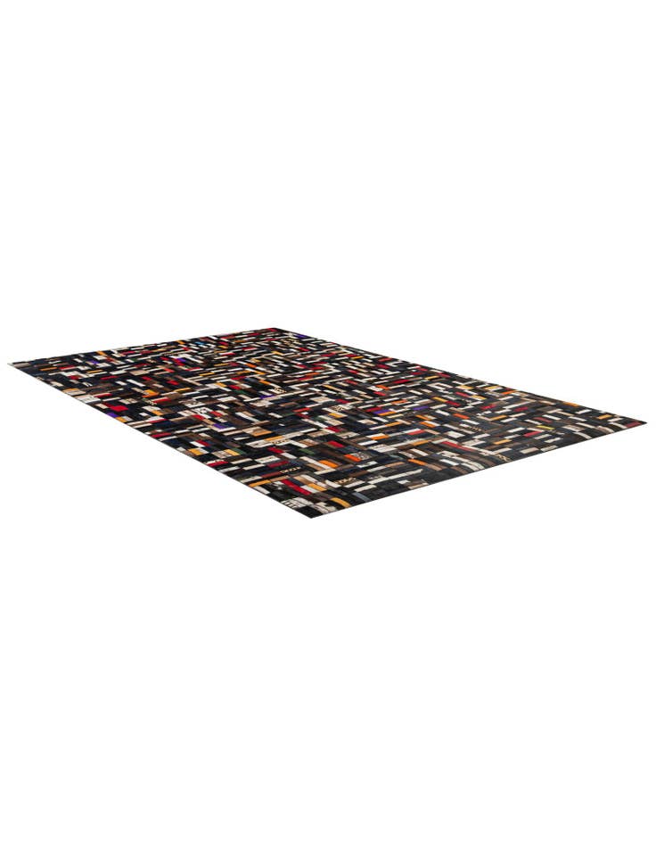 Detail image of 5' 1 x 8' 1 Cowhide - Patchwork Rug
