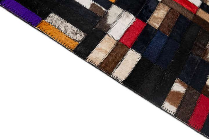 5' 1 x 8' 1 Cowhide - Patchwork Rug