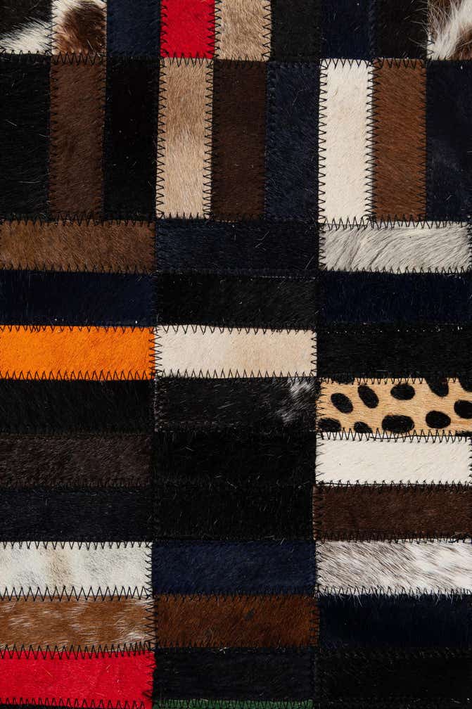 5' 1 x 8' 1 Cowhide - Patchwork Rug