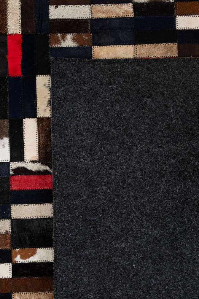 5' 1 x 8' 1 Cowhide - Patchwork Rug