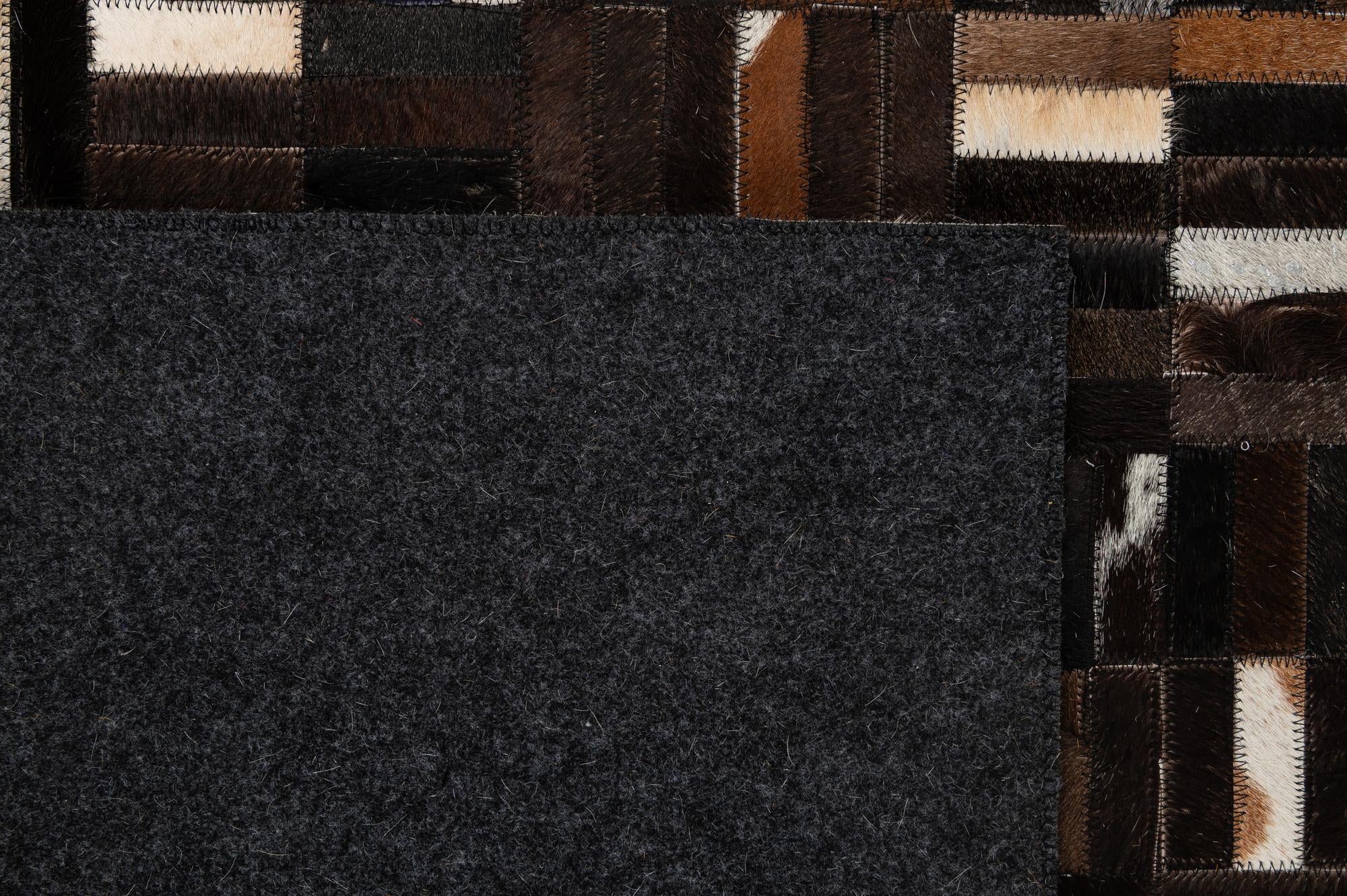 5' 1 x 8' Cowhide - Patchwork Rug