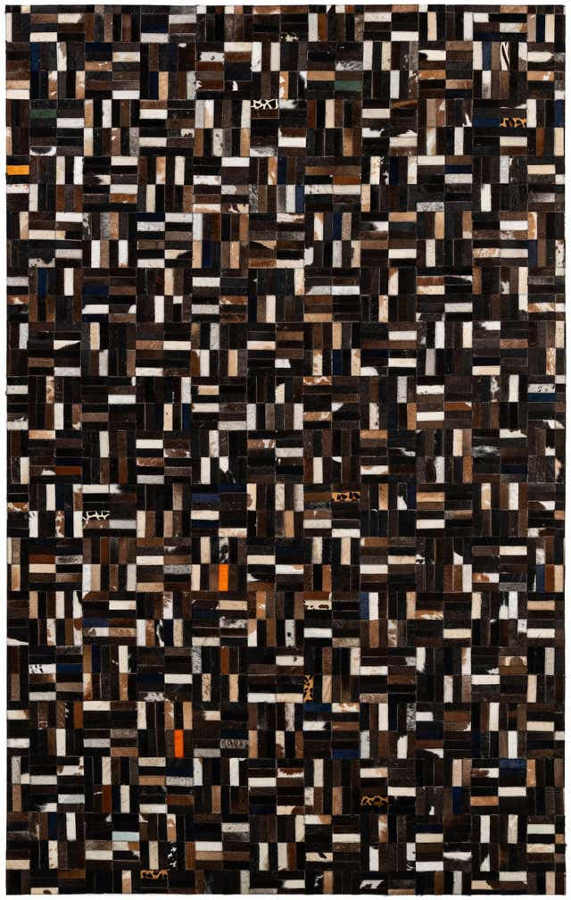 5' 1 x 8' Cowhide - Patchwork Rug