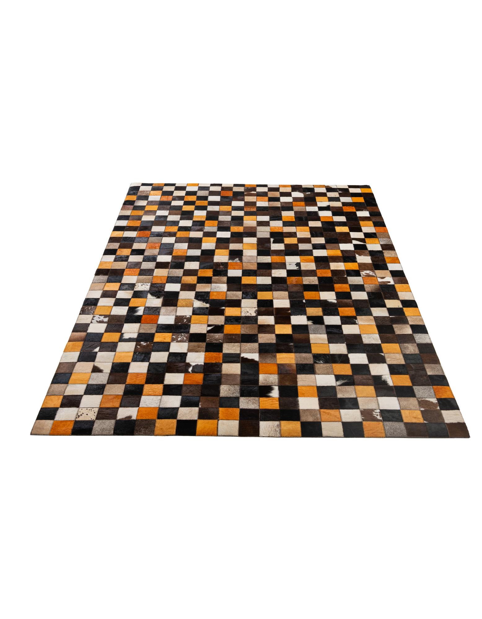 5' 1 x 8' Cowhide - Patchwork Rug