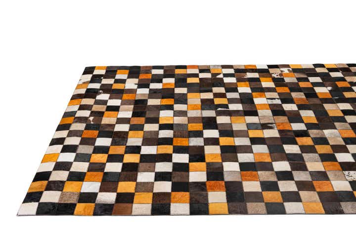 5' 1 x 8' Cowhide - Patchwork Rug