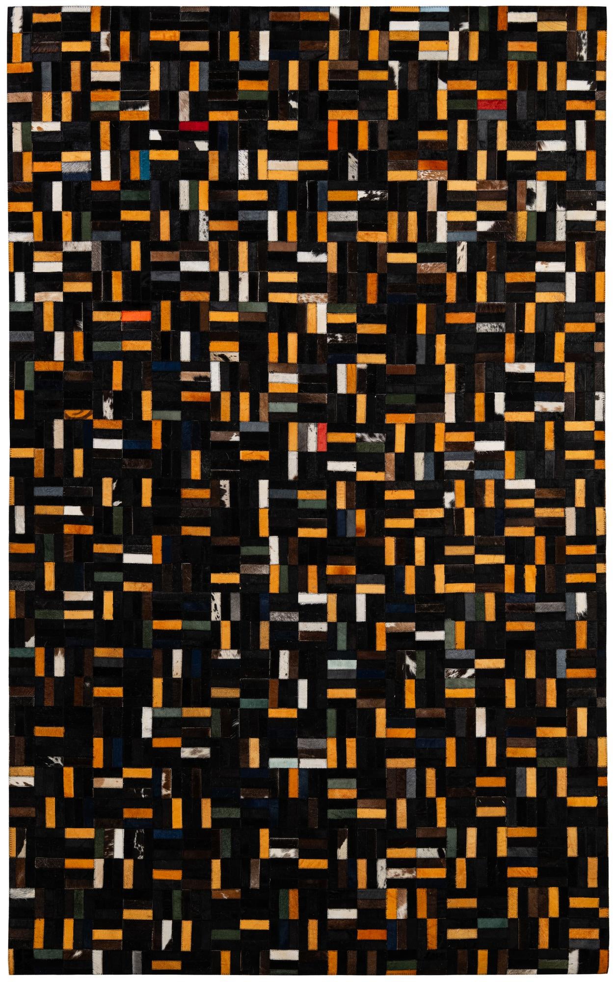5' x 8' 1 Cowhide - Patchwork Rug