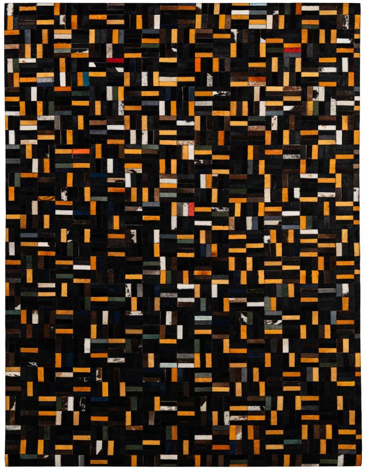Detail image of 5' x 8' 1 Cowhide - Patchwork Rug
