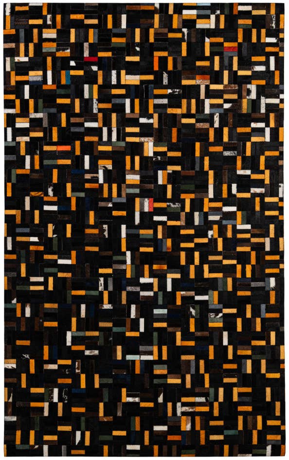 Detail image of 5' x 8' 1 Cowhide - Patchwork Rug