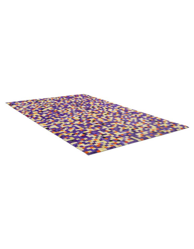 Detail image of 5' 2 x 8' Cowhide - Patchwork Rug