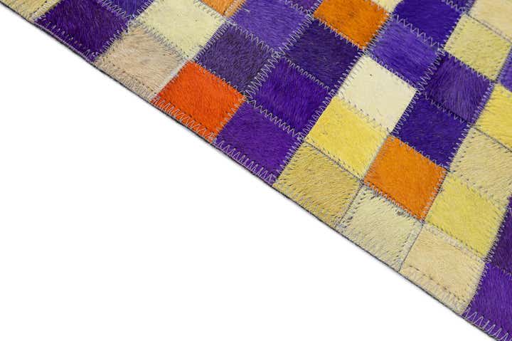 5' 2 x 8' Cowhide - Patchwork Rug