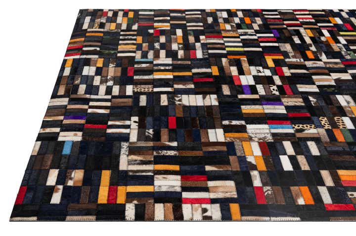 5' 2 x 8' Cowhide - Patchwork Rug