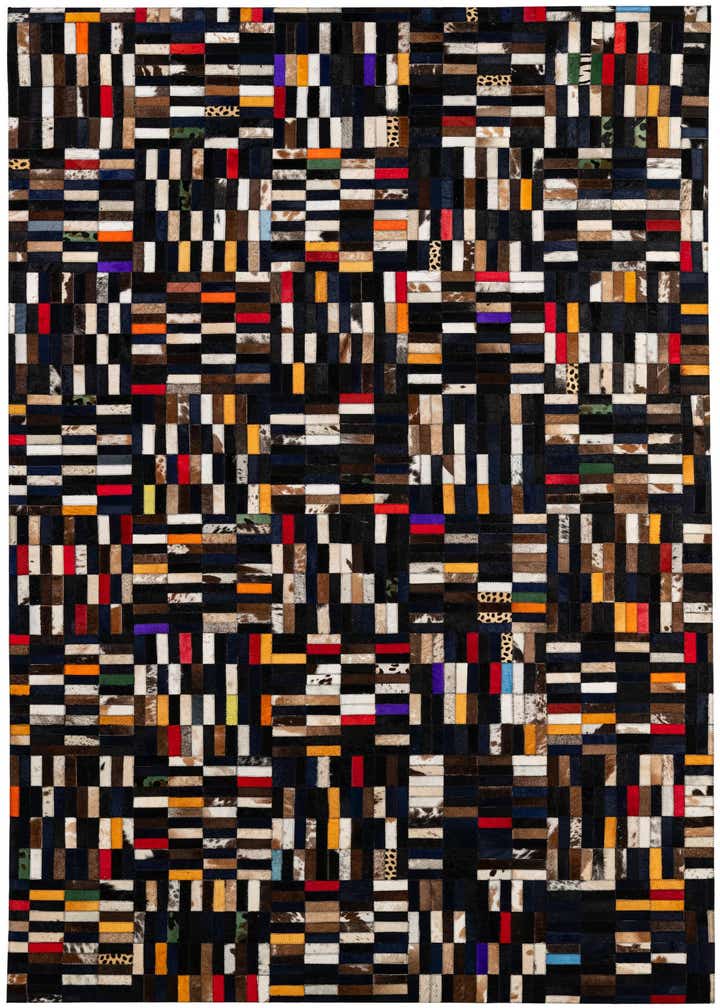 5' 2 x 8' Cowhide - Patchwork Rug