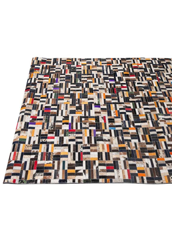 5' 1 x 8' Cowhide - Patchwork Rug