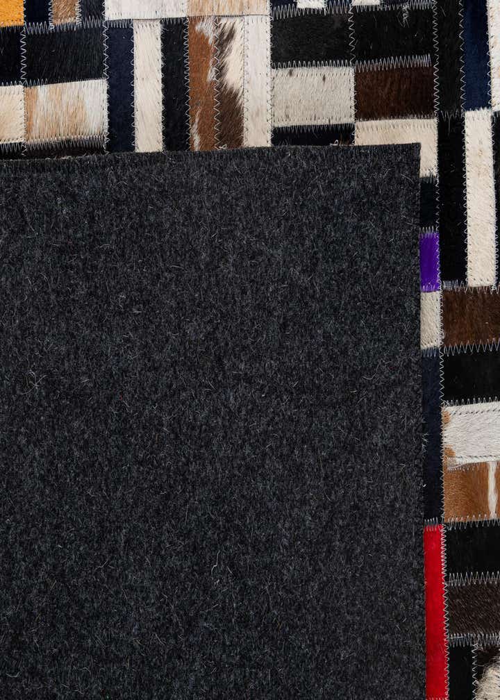 5' 1 x 8' Cowhide - Patchwork Rug