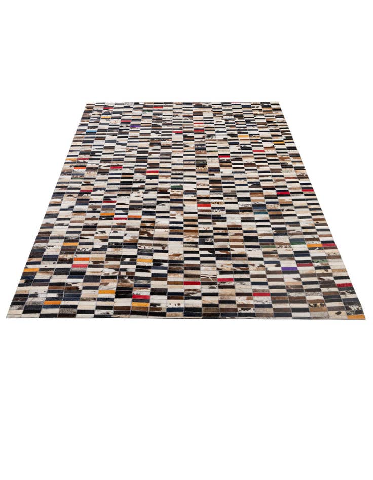 Detail image of 5' x 8' Cowhide - Patchwork Rug
