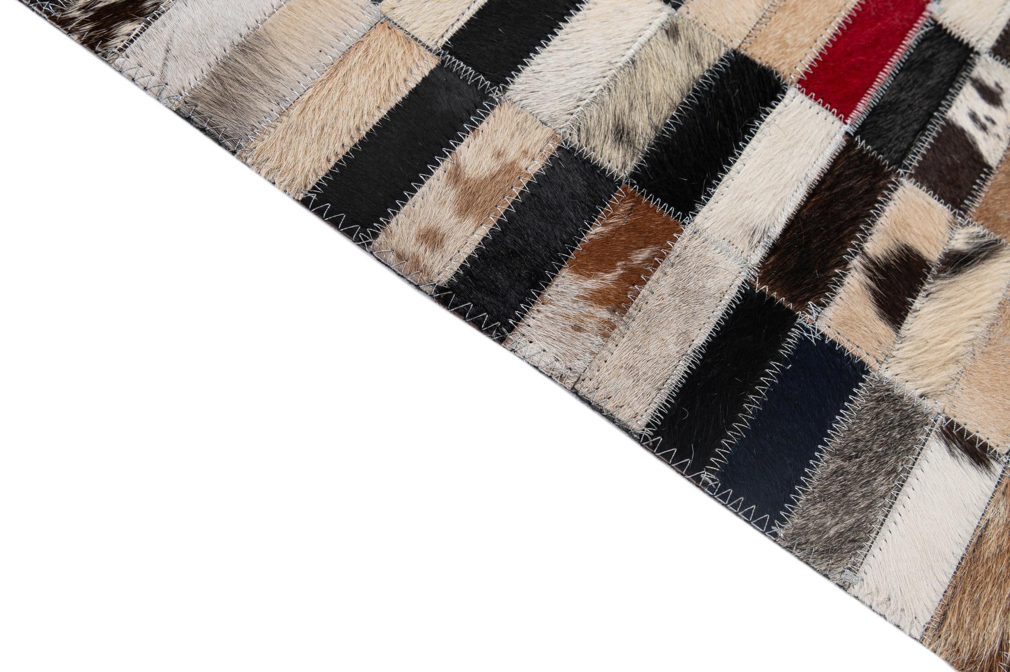 5' x 8' Cowhide - Patchwork Rug