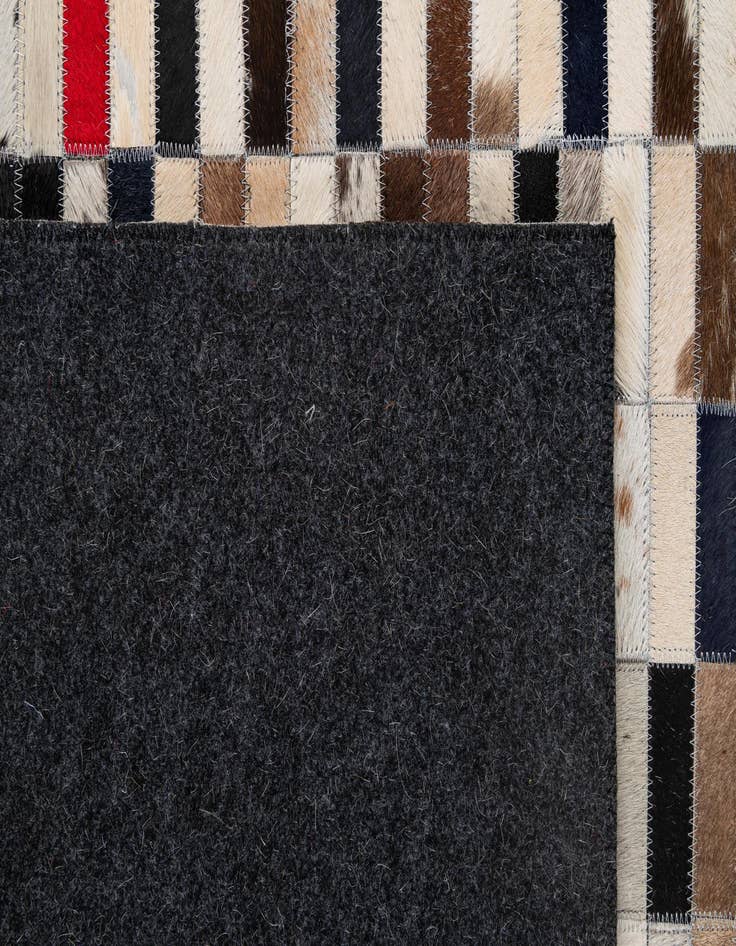 Detail image of 5' x 8' Cowhide - Patchwork Rug