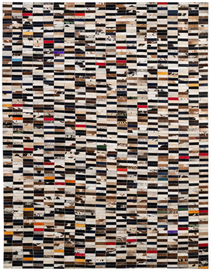 Detail image of 5' x 8' Cowhide - Patchwork Rug