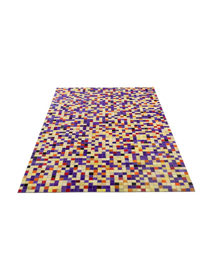 Detail image of 5' 1 x 7' 11 Cowhide - Patchwork Rug