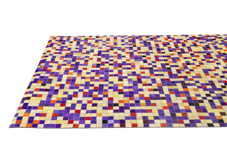 Detail image of 5' 1 x 7' 11 Cowhide - Patchwork Rug