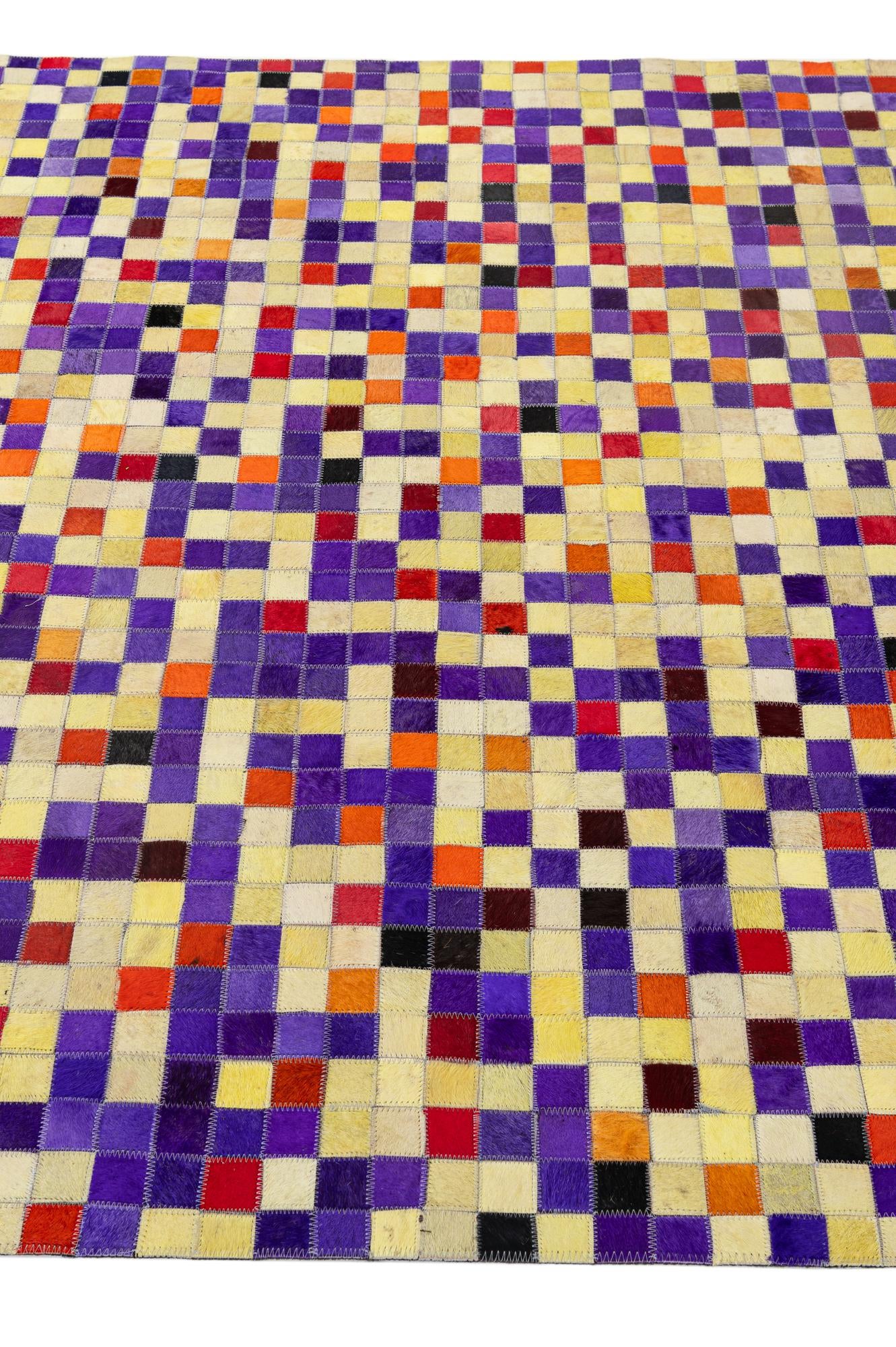 5' 1 x 7' 11 Cowhide - Patchwork Rug