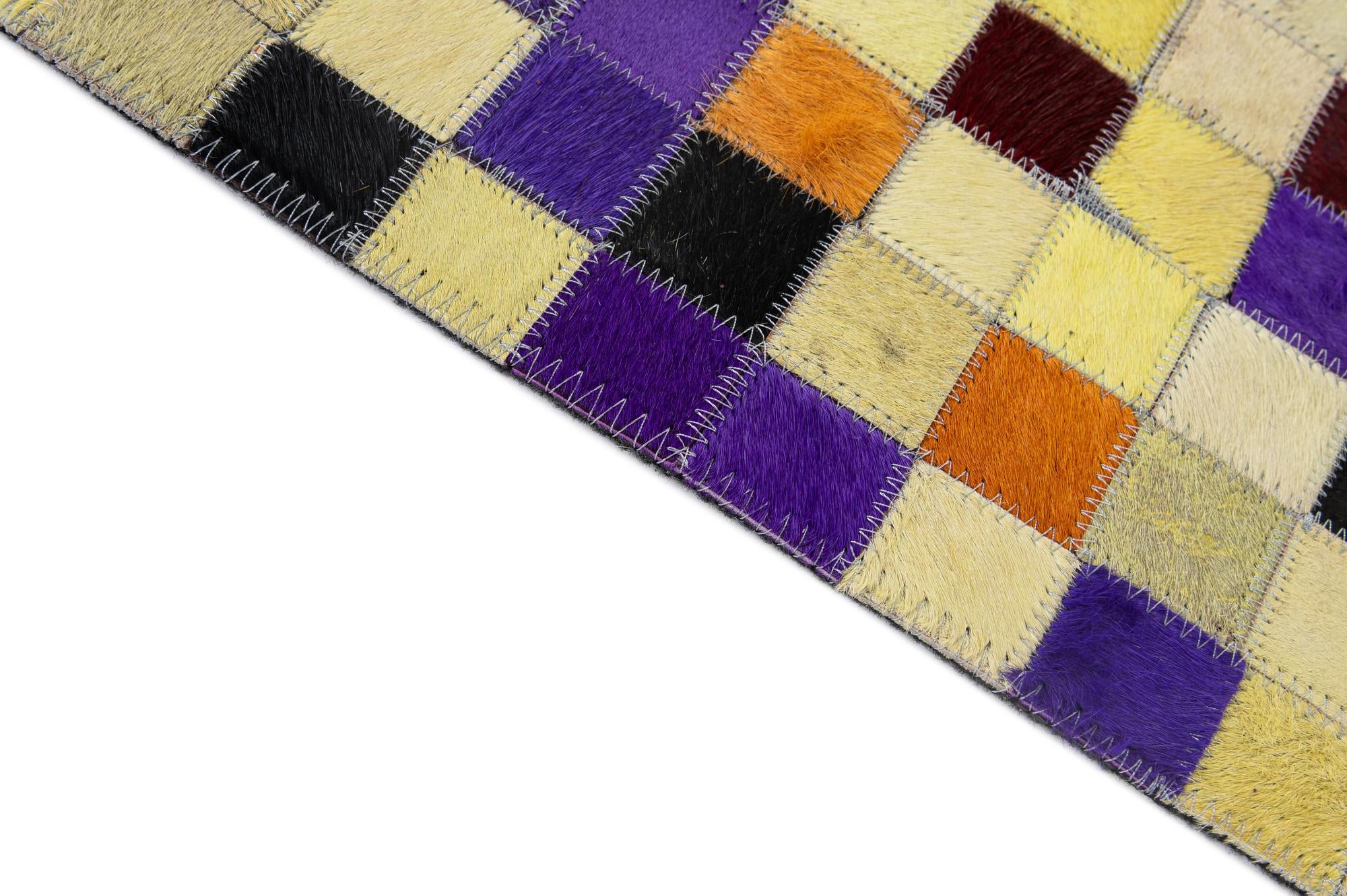 5' 1 x 7' 11 Cowhide - Patchwork Rug