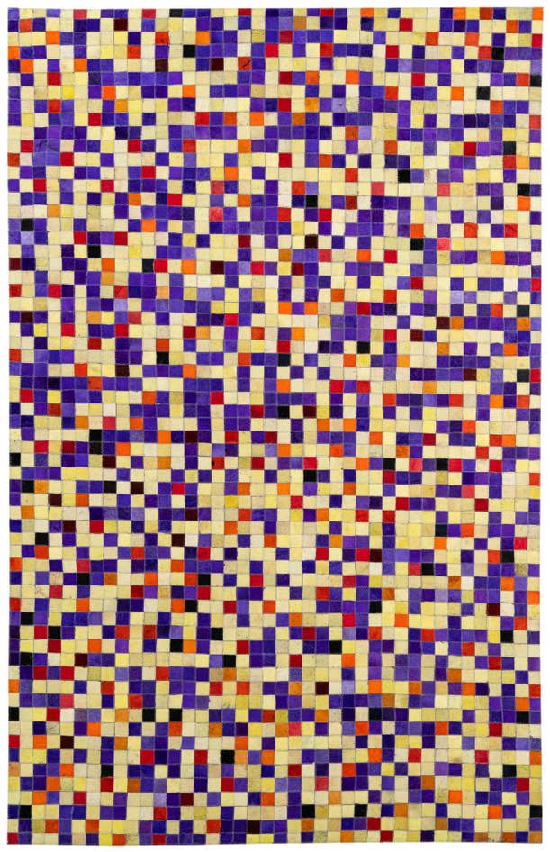 Detail image of 5' 1 x 7' 11 Cowhide - Patchwork Rug